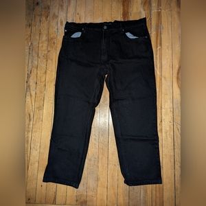 black denim jeans